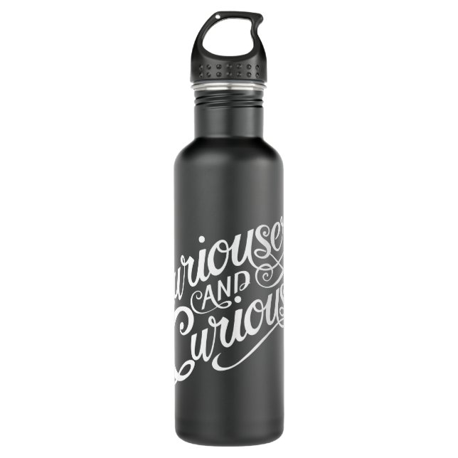Typography | Curiouser and Curiouser 2 Stainless Steel Water Bottle (Front)