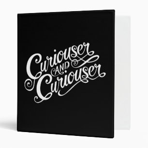 Typography Curiouser and Curiouser 4 3 Ring Binder