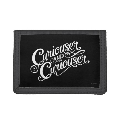 Typography  Curiouser and Curiouser 4 Tri_fold Wallet