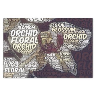 Typography Embedded Word Cloud Rustic Decoupage Ti