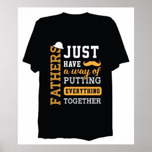 Typography Father's Day Poster