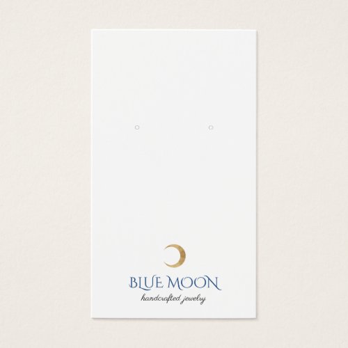 Typography Gold Moon Earring Jewelry Display Card