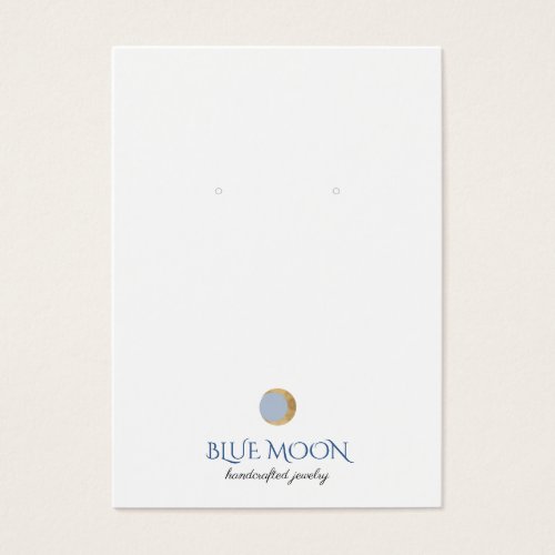 Typography Gold Moon Earring Jewelry Display Card