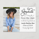 Typography Graduation Party | Save The Date Photo