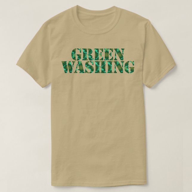 Typography Greenwashing T-Shirt (Design Front)