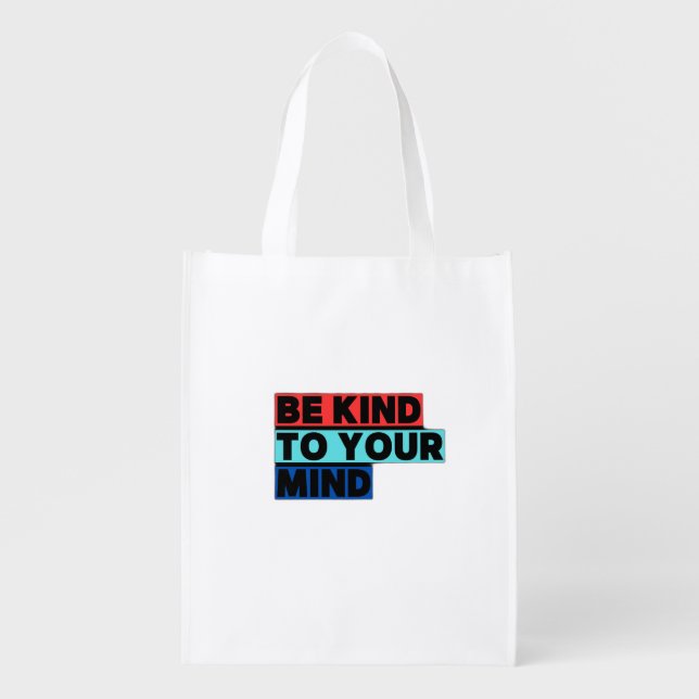 Typography Grocery Bag (Front)