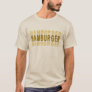 Typography Hamburger T-Shirt