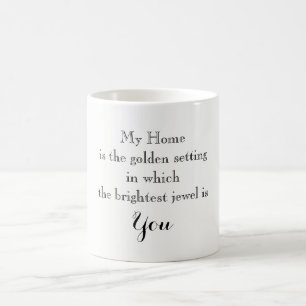 Typography Home is You Loved Ones BFF Love Coffee Mug