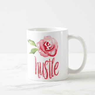Typography Hustle Rose by The Spotted Olive Coffee Mug
