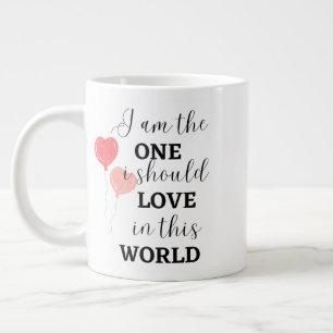 typography i am the one i should love cup cute 