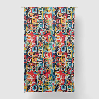 Typography in Various  Blackout Curtains