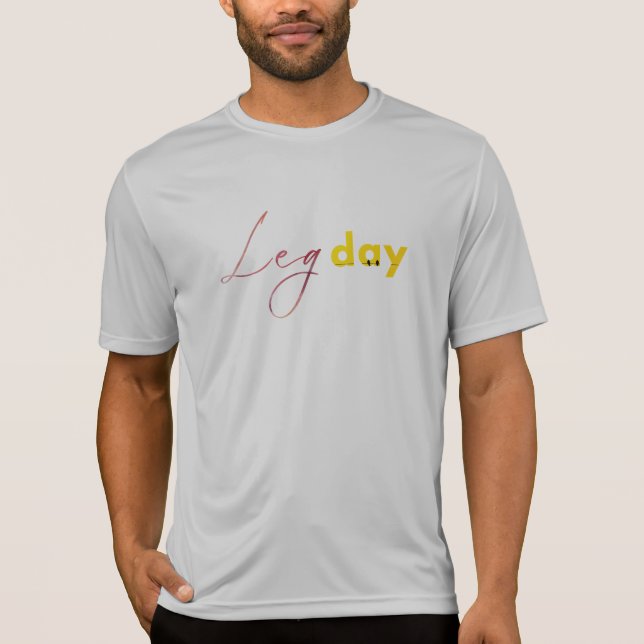 Typography Legday in Red and Yellow T-Shirt (Front)