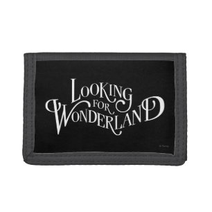Typography Looking for Wonderland 4 Tri-fold Wallet