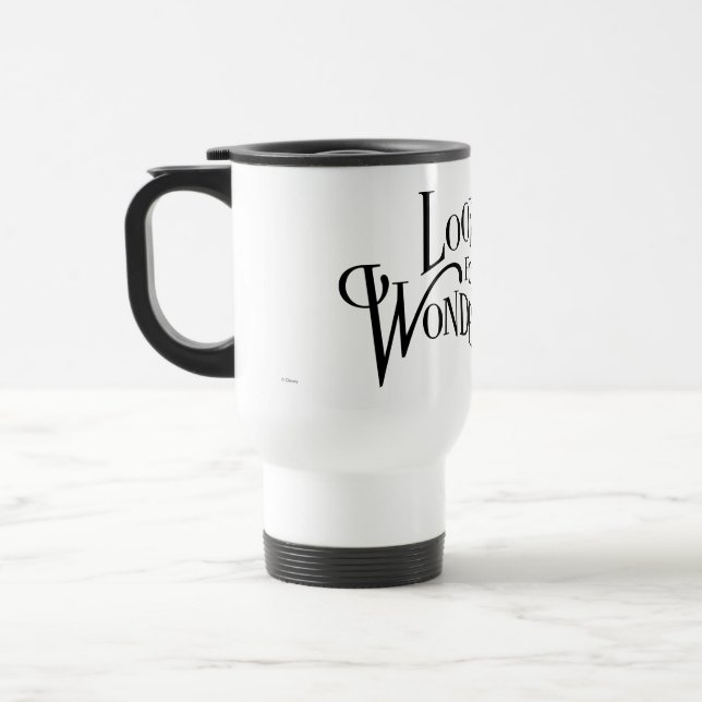Typography | Looking for Wonderland Travel Mug (Left)
