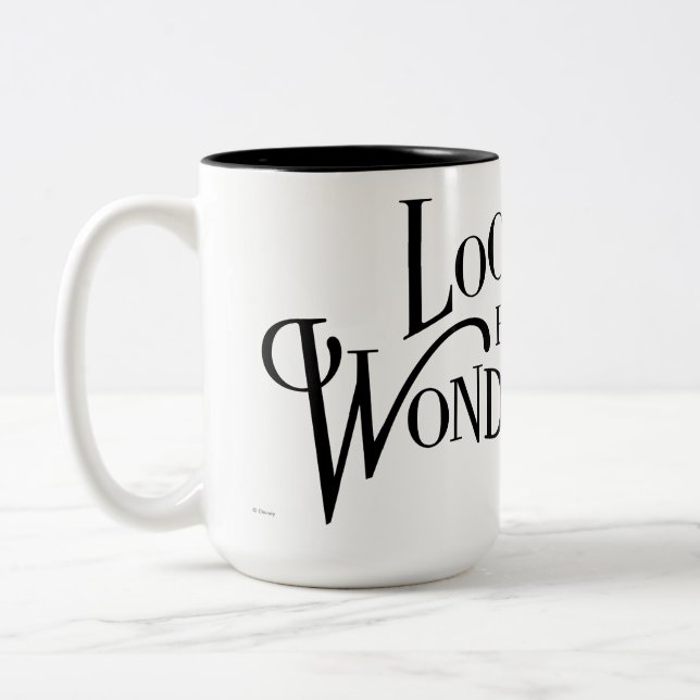 Typography | Looking for Wonderland Two-Tone Coffee Mug (Left)