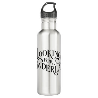 Typography | Looking for Wonderland Water Bottle