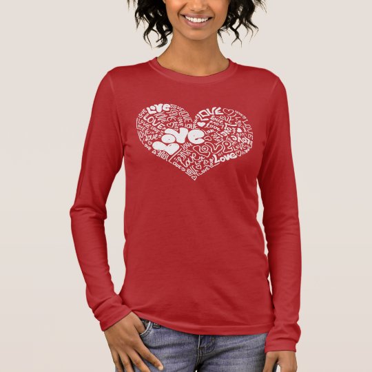 Typography lover long sleeve T-Shirt