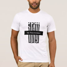 Typography Minimalist White T-Shirt Tri-Blend