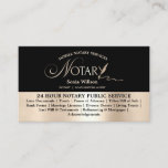 Typography Mobile Notary &amp; Loan Signing Agent Law Business Card