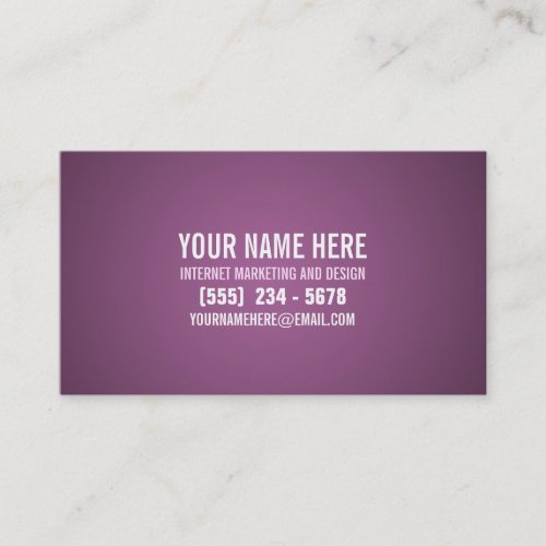 Typography Modern Business Card