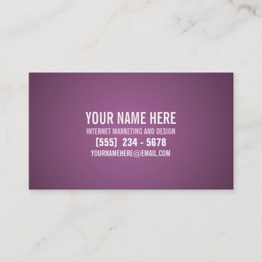Customizable Typography Modern Business Card