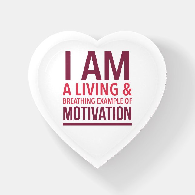 Typography Motivational Paperweight (Front)