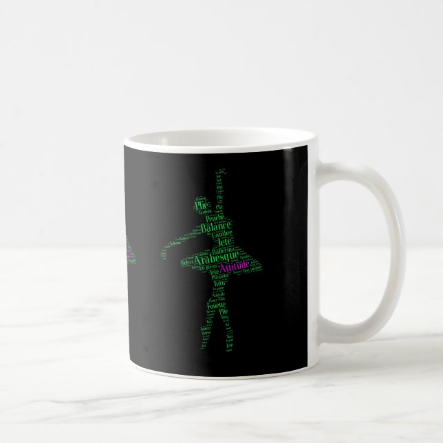 Typography Mug : Ballerina (Right)