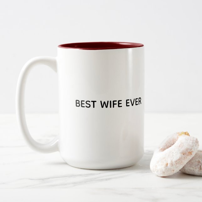 Typography Mug Design – Best Wife Ever (With Donut)