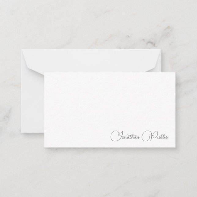 Typography Name Elegant Minimalist Template (Front)