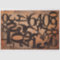 Typography Numbers decoupage collage tissue paper