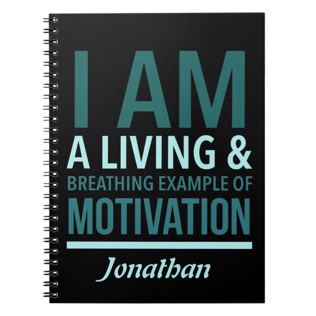 Typography Personalized Notebook (Front)