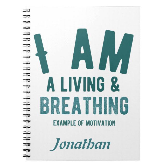 Typography Personalized Notebook (Front)