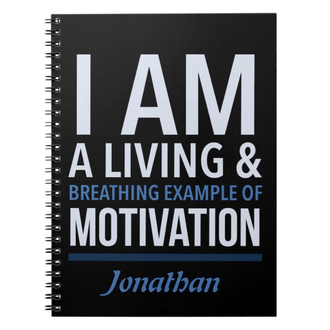 Typography Personalized Notebook (Front)