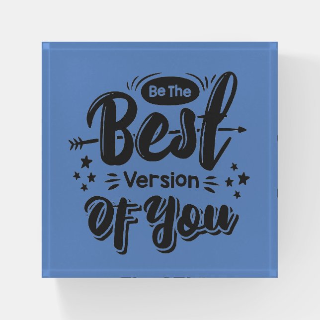 Typography Quote Paperweight (Front)