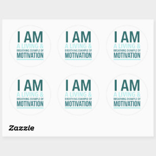 Typography Self Motivation Sticker