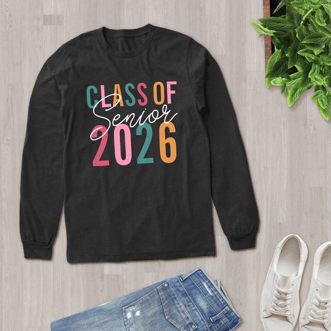 Typography Senior Class of 2026 Tri-Blend Shirt (Creator Uploaded)