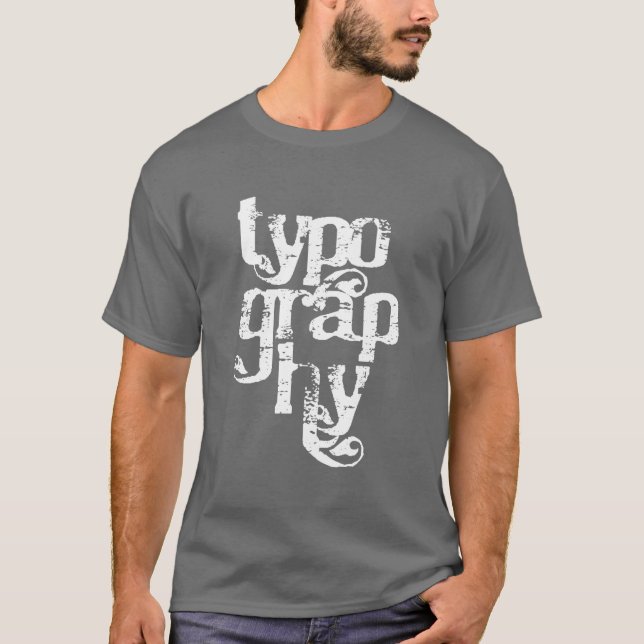 Typography Serif T-Shirt (Front)