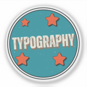Typography Sticker