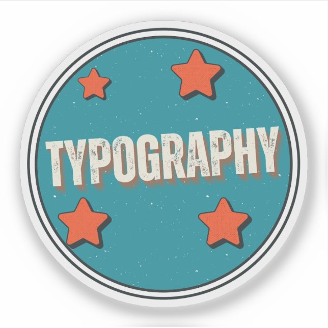 Typography Sticker (Front)
