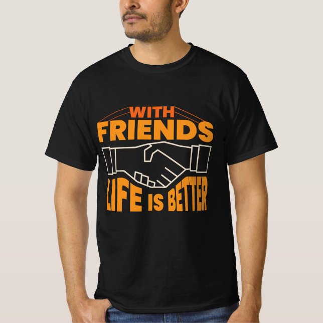 typography T-shirt for Friendship (Front)