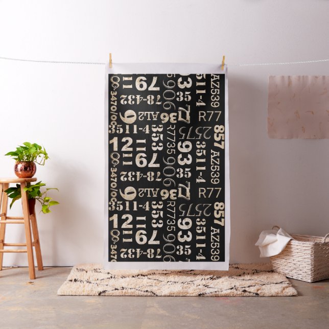 Typography Upholstery Fabric (In Situ)