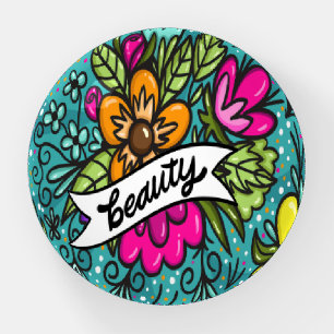 Typography, Vintage Style, Retro Vibe, Watercolor, Paperweight