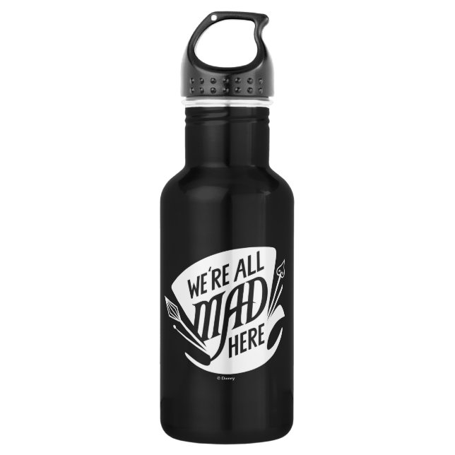 Typography | We're all Mad 2 Water Bottle (Front)