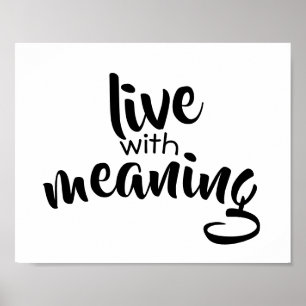 typography word art poster black and white