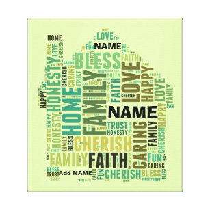 Personalized Word Cloud Print, Poster or Canvas - Posterhaste