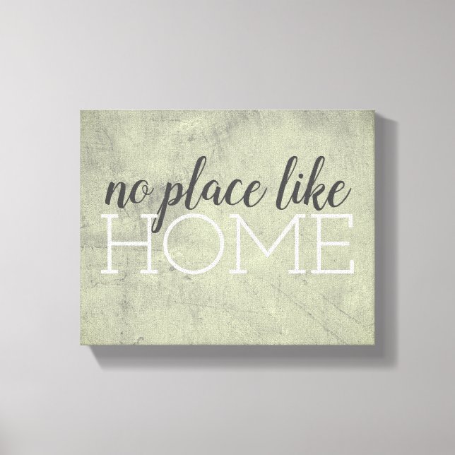 typography wrapped canvas home quote print (Front)