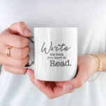 Typography Write the Book you want to read  Coffee Mug<br><div class="desc">Looking for the perfect gift for literature enthusiasts, writers, authors, bloggers, or recent graduates? Look no further than our "Write the Book You Want to Read Coffee Mug." This mug is not just a vessel for your morning coffee; it's a powerful reminder to follow your passion and embrace your creativity....</div>