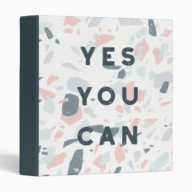 Typography - Yes You Can 3 Ring Binder (Front/Spine)