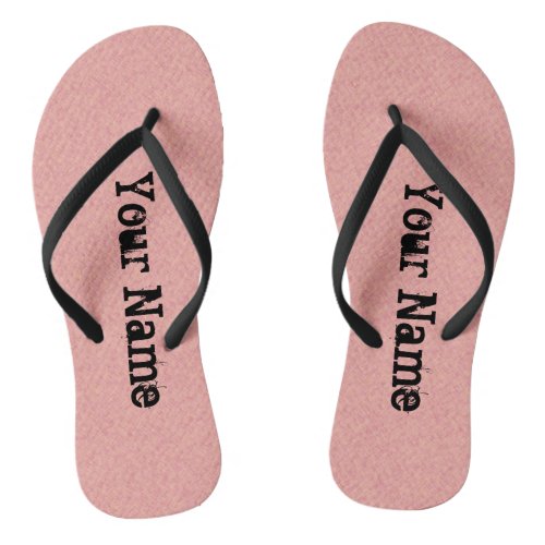 Typography Your Name on any Color Flip Flops