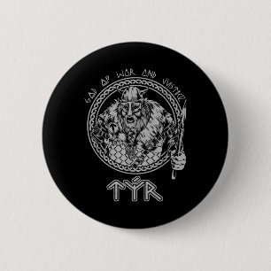 Tyr Gods Of War And Justice Viking Nordic Norse My Button